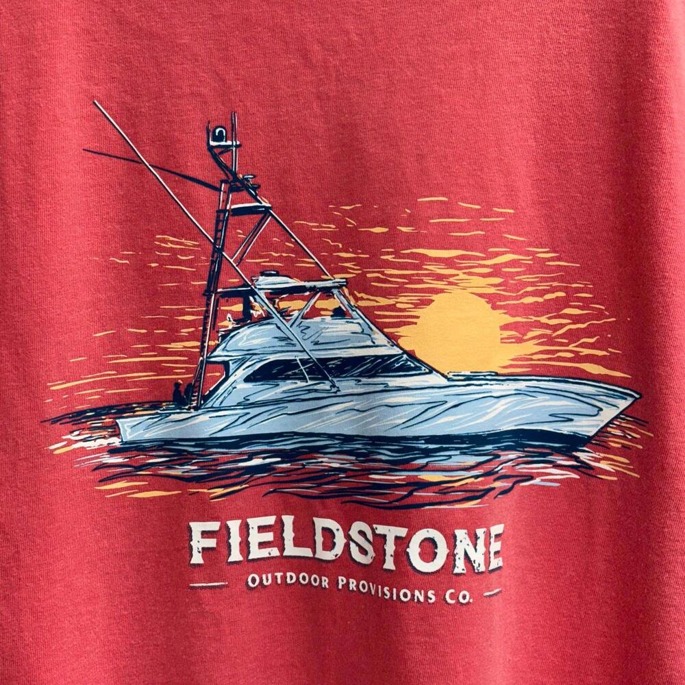 Comfort Colors Fieldstone Outdoor Provisions Co. Graphic T-Shirt Boys XL NWT - Picture 4 of 6